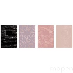 Zeszyt szkolny INTERDRUK A5, w linię, 60 kartek Mettalic Rose