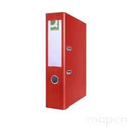 Segregator Q-CONNECT Hero z szyną, PP, A4/75mm, czerwony