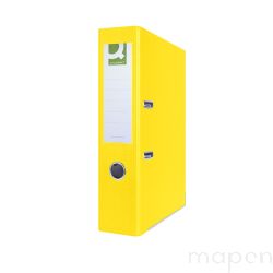 Segregator Q-CONNECT Hero z szyną, PP, A4/75mm, żółty