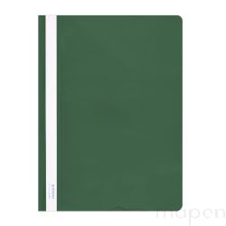 Skoroszyt DONAU, PVC, A4, twardy (10szt), 150/160mikr., Zielony