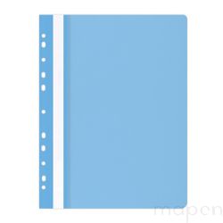 Skoroszyt OFFICE PRODUCTS, PP, A4, miękki (25szt), 100/170mikr., wpinany, jasnoniebiski