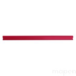 Listwa zaciskająca DONAU, PVC, A4, 4mm, do 40 kartek, czerwona 10szt