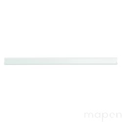 Listwa zaciskająca DONAU, PVC, A4, 4mm, do 40 kartek, biała 10szt