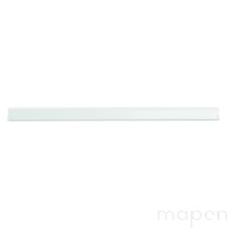 Listwa zaciskająca DONAU, PVC, A4, 6mm, do 60 kartek, biała 10szt