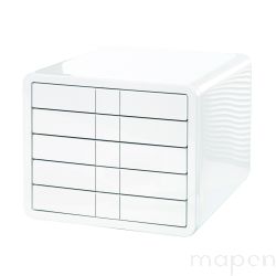 Zestaw 5 szufladek HAN iBox, ABS, A4, biały