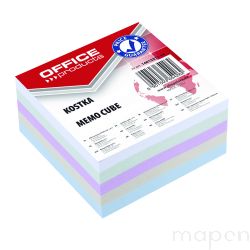 Kostka OFFICE PRODUCTS nieklejona, 85x85x40mm, mix kolorów