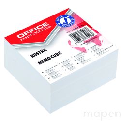Kostka OFFICE PRODUCTS nieklejona, 85x85x40mm, biała