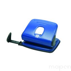 Dziurkacz SAX318, dziurkuje do 15 kartek, niebieski