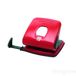 Dziurkacz SAX418, dziurkuje do 25 kartek, czerwony