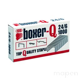 Zszywki ICO Boxer, 24/6, galwanizowane, 1000szt.