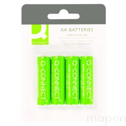 Baterie super-alkaliczne Q-CONNECT AA, LR06, 1,5V, 4szt.