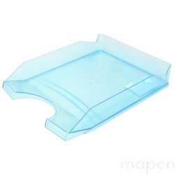 Szufladka na biurko OFFICE PRODUCTS, polistyren/PP, A4, transparentna niebieska