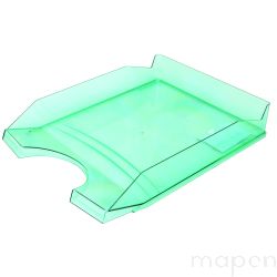 Szufladka na biurko OFFICE PRODUCTS, polistyren/PP, A4, transparentna zielona