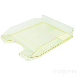 Szufladka na biurko OFFICE PRODUCTS, polistyren/PP, A4, transparentna żółta