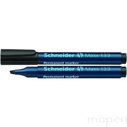 Marker permanentny SCHNEIDER Maxx 133, ścięty, 1-4mm, czarny