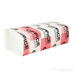 Ręczniki składane ZZ celulozowe OFFICE PRODUCTS, 2-w, 3000 listków, 20szt., białe ręcznik