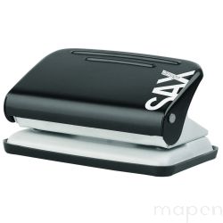 Dziurkacz SAXDesign 218 paperbox, dziurkuje do 12 kartek, czarny