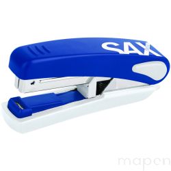 Zszywacz SAXDesign 519, zszywa do 20 kartek, na płasko, zintegrowany rozszywacz, niebieski