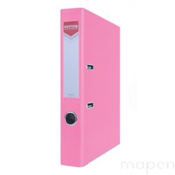 Segregator OFFICE PRODUCTS Officer z szyną, PP, A4/55mm, różowy