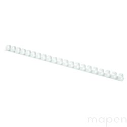 Grzbiety do bindowania OFFICE PRODUCTS, A4, 10mm (65 kartek), 100 szt., białe