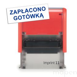 Pieczątka z HASŁEM ZAPŁACONO GOTÓWKĄ Imprint 11 pole 38x14mm