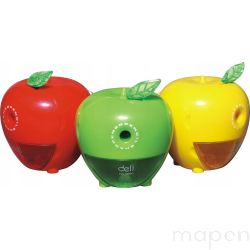 TEMPERÓWKA RĘCZNA NA KORBKĘ DLA DZIECI DELI JABŁKO CZERWONA