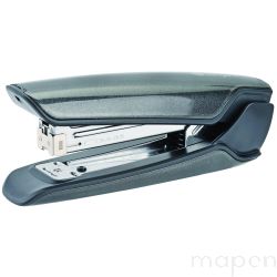 Zszywacz KANGARO Nowa-335S/S, zszywa do 30 kartek, metalowy, w pudełku PP, metaliczny szary