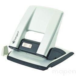 Dziurkacz KANGARO Aion-30, dziurkuje do 30 kartek, metalowy, metaliczny biały