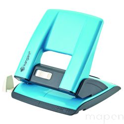 Dziurkacz KANGARO Aion-30, dziurkuje do 30 kartek, metalowy, turkusowy