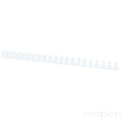 Grzbiety do bindowania OFFICE PRODUCTS, A4, 19mm (165 kartek), 100 szt., białe