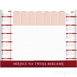 Kalendarz biurkowy DUŻY biuwar planer z listwa 410X550 Business KB051B