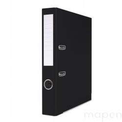 Segregator budżetowy BASIC-S z szyną, PP, A4/50mm, biurowy Czarny