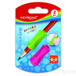 Uchwyt ergonomiczny KEYROAD Pencil Grip, 2szt., blister, mix kolorów