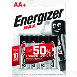 Bateria ENERGIZER Max, AA, E91, 1,5V, 4szt.