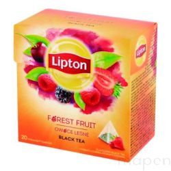 Herbata LIPTON, piramidki, 20 torebek, owoce leśne