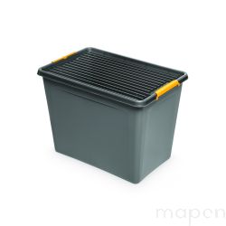 Pojemnik do przechowywania MOXOM Solidstore box, na kółkach, 80l, szary