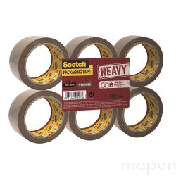 Taśma pakowa do wysyłek SCOTCH® Heavy, bardzo mocna, 50mm, 66m, brązowy