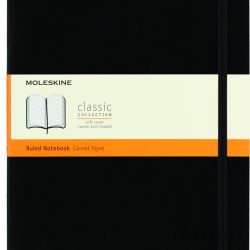 Notes MOLESKINE Classic XL (19x25cm) w linie, miękka oprawa, 192 strony, czarny