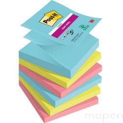 Karteczki samoprzylepne Post-it Super Sticky Z-Notes, COSMIC, 76x76mm, 6x90 kar