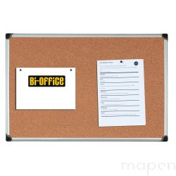 Tablica korkowa BI-OFFICE, 90x60cm, rama aluminiowa