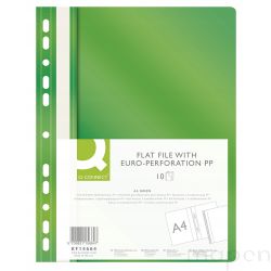 Skoroszyt PP A4 standard wpinany zielony 10szt