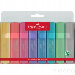 Zakreślacze FABER-CASTELL pastelowe 8 kolorów